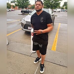 Colossal short set, white on black comes all sizes